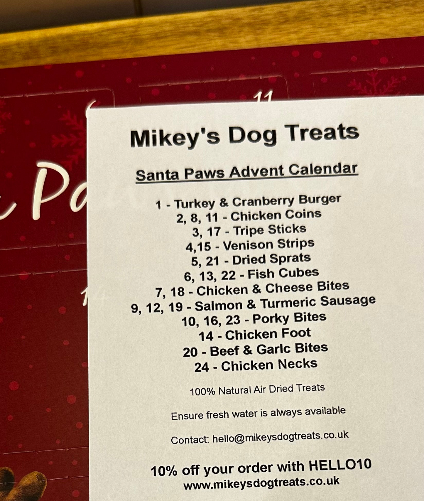 Santa Paws Advent Calendar