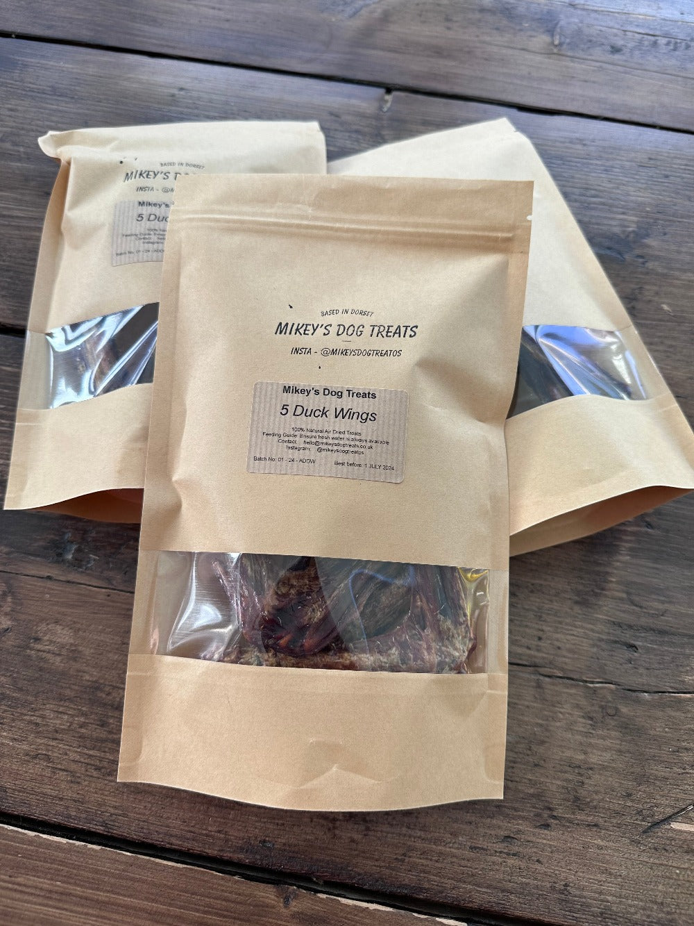 5 Duck Wings - Natural Air Dried Dog Treats