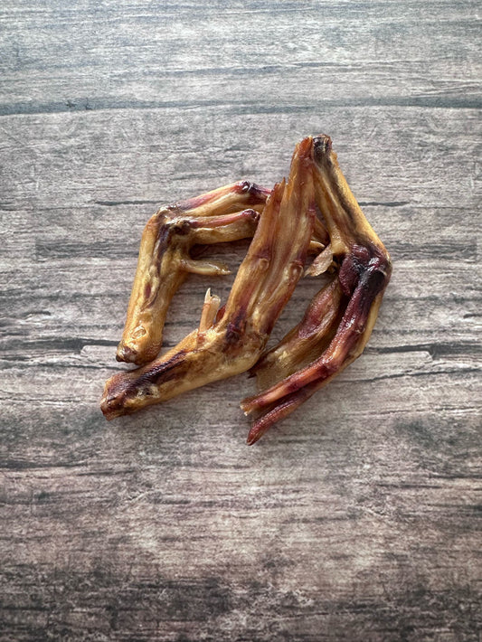 Air Dried Duck Feet Sourced in the UK