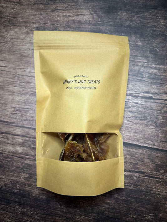 Bag of Pig Ear Strips - Air Dried Natural Dog Treats