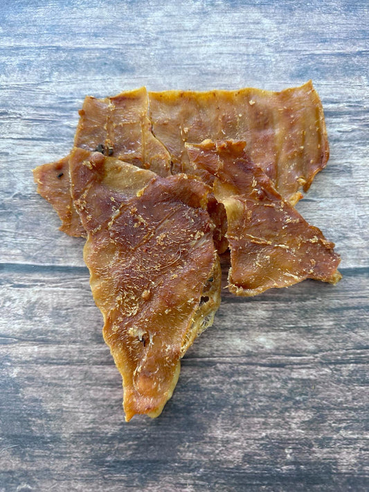 Slow Roasted Pork Rind Strips for Dogs