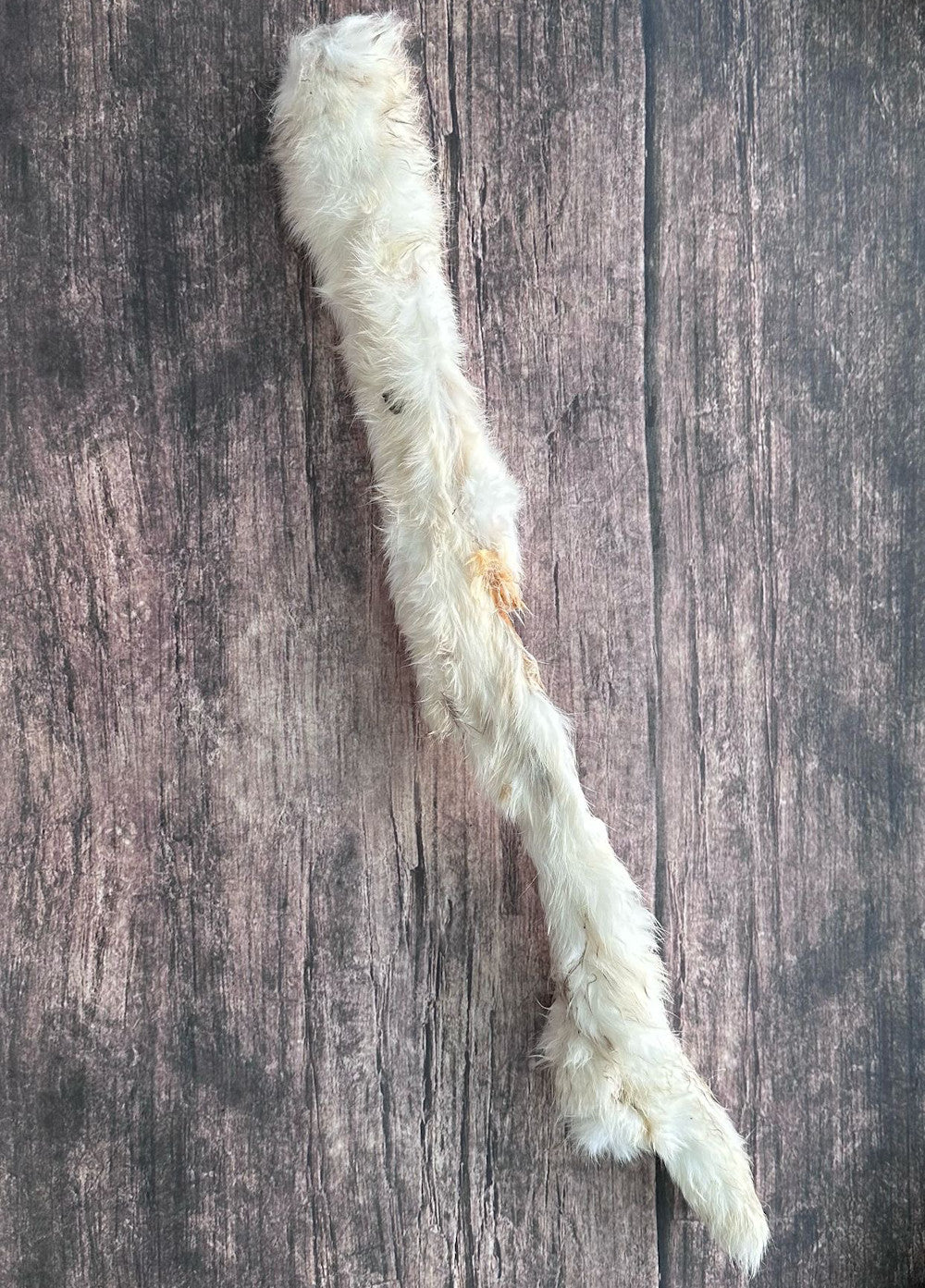 Jumbo Furry Rolled Rabbit Skin – Mikey's Dog Treats